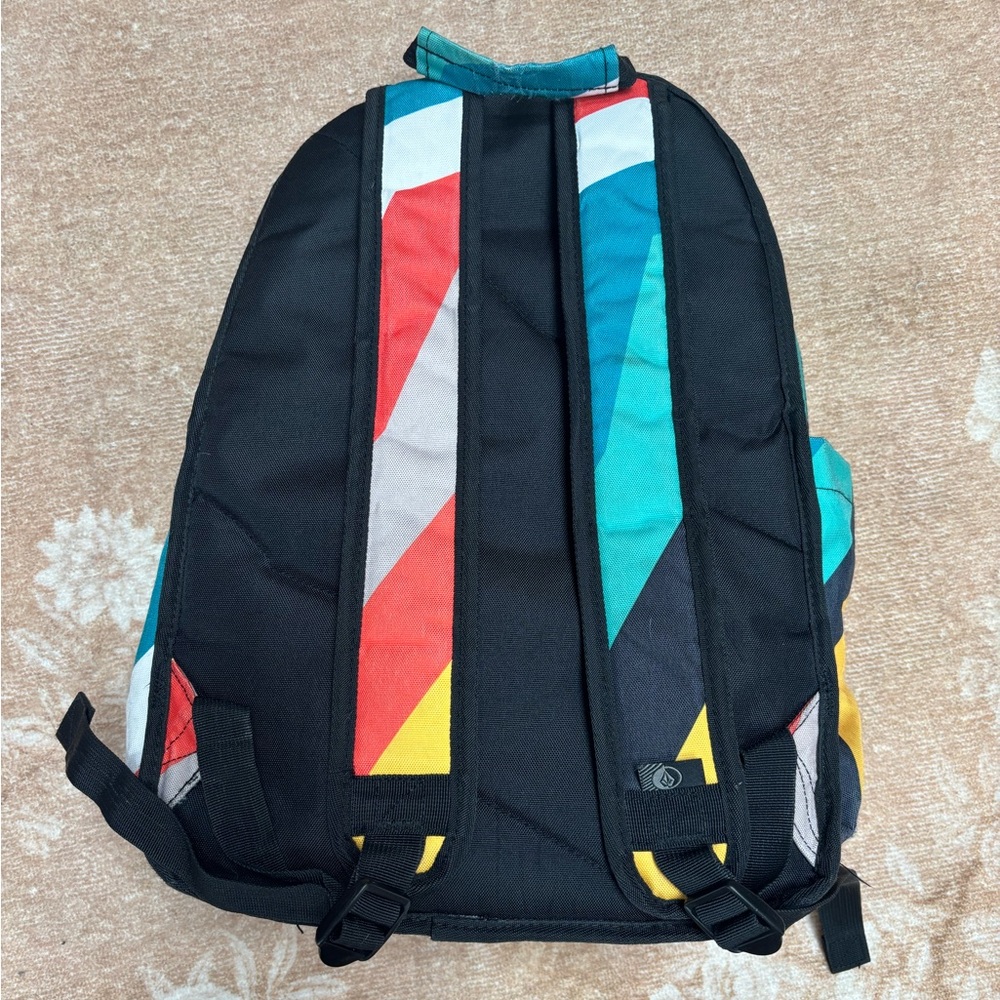 Volcom Striped Multicolor Kids Backpack - Picture 3 of 7